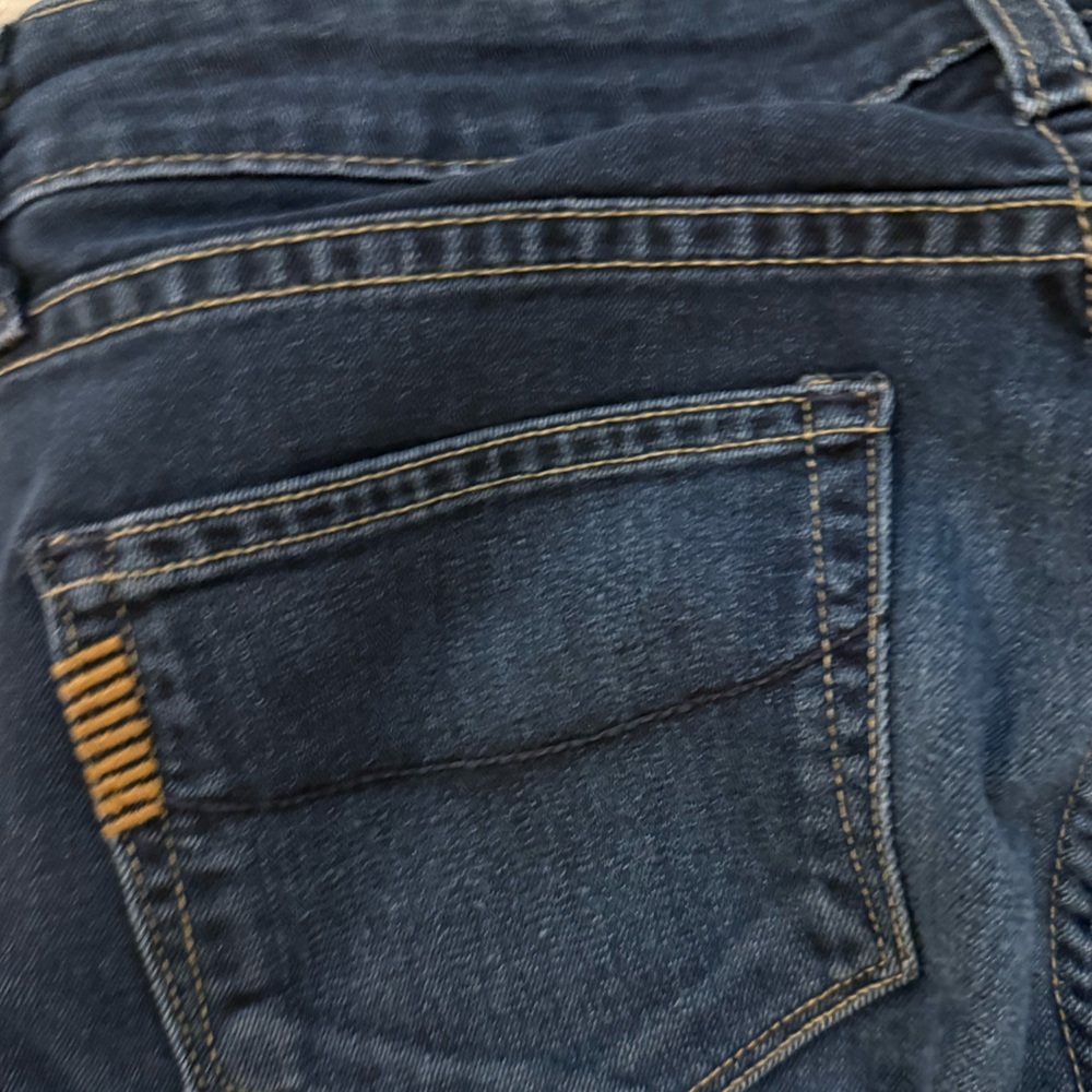 Paige Women's Blue Skyline Dark Blue Mid-rise Straight Leg Jeans Size 28 - Picture 7 of 8